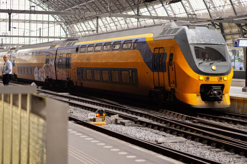 Eurrail Travel: Train in Amsterdam