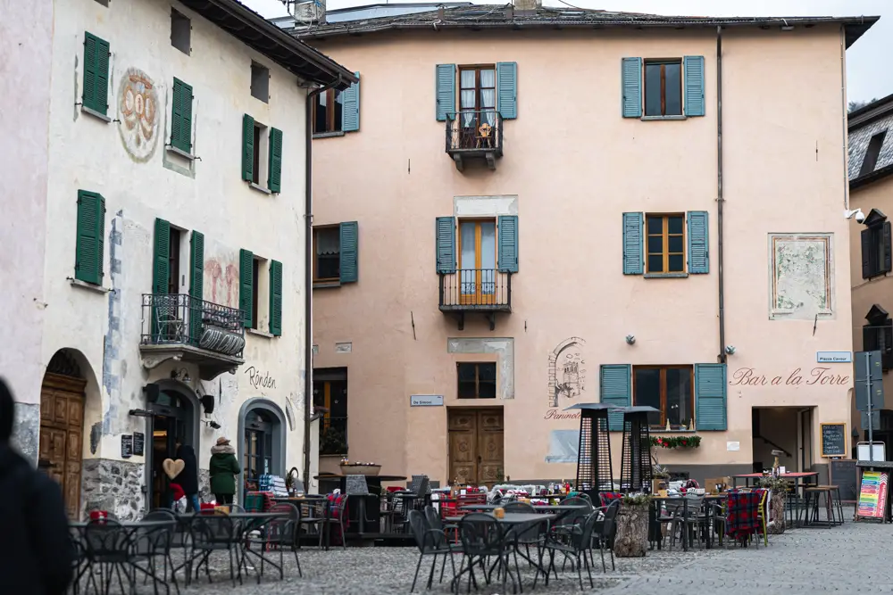 Bormio, Italy Town Square