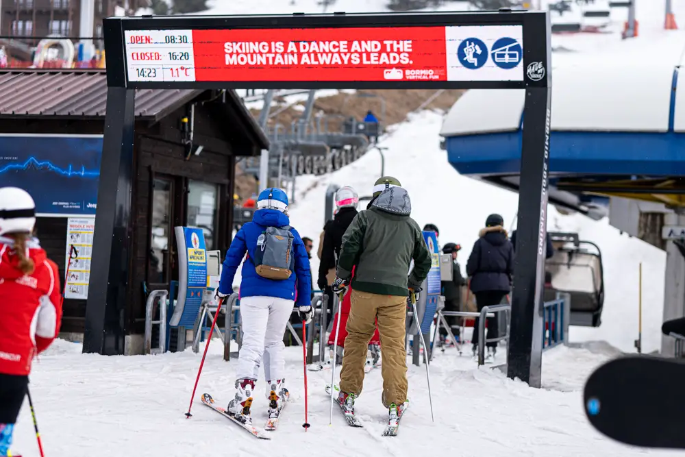 Bormio skiing in Bormio, Italy