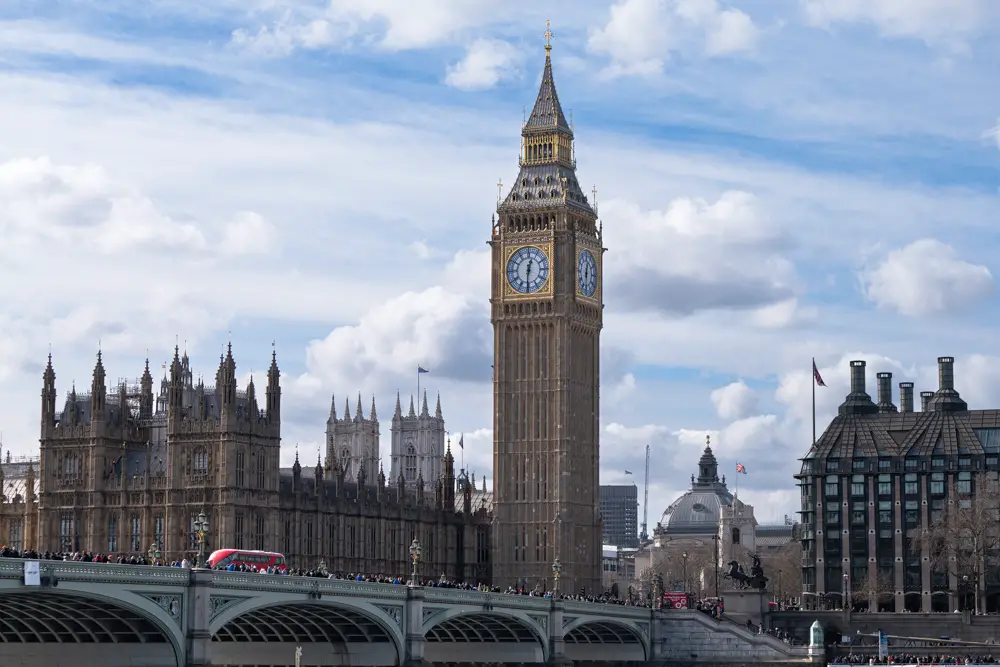 London England Big Ben Tower and Parliament Houses